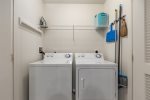 Laundry Room w/ Full Size Washer and Dryer 